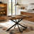 55.11"-70.86"Retro Rectangular Stretch Dining Table-875887673