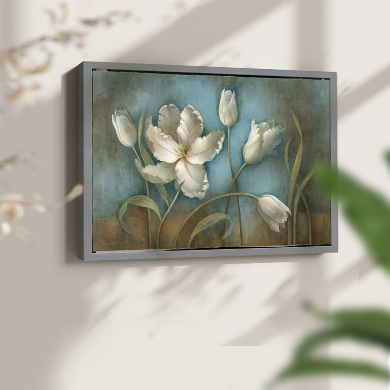 Tulipe, mélodie, reproduction encadrée, 8" H x 10" W, Grey