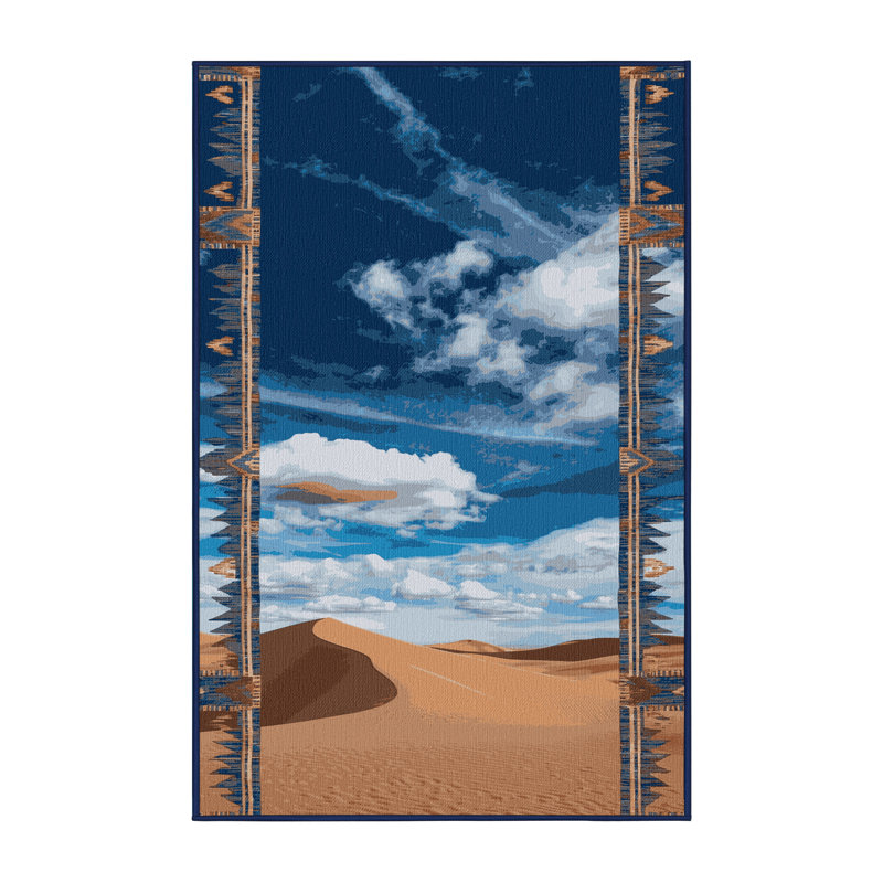  Tapis lavable Southwestern Sky Southwestern, Rectangle 6 pi x 9 pi