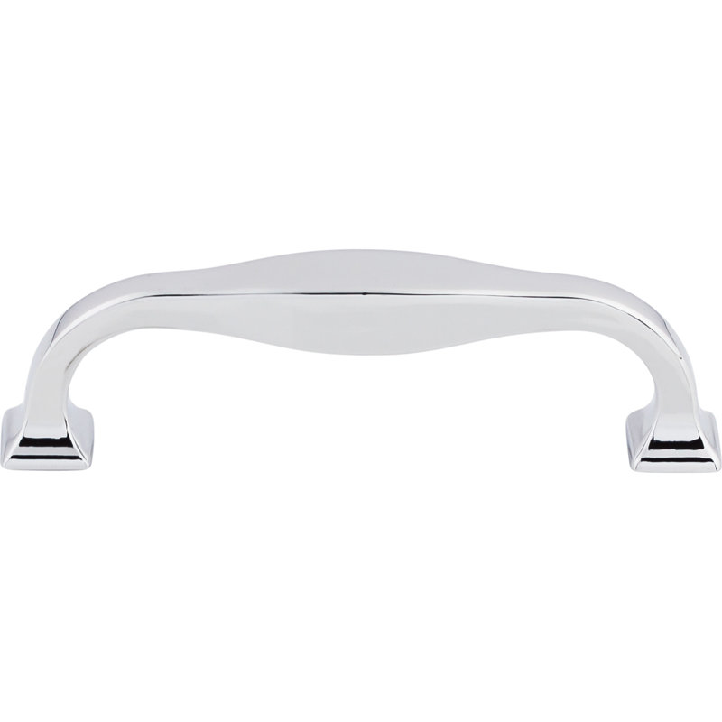 Contour Bar Pull, Polished Chrome, 3 3/4" Center to Center