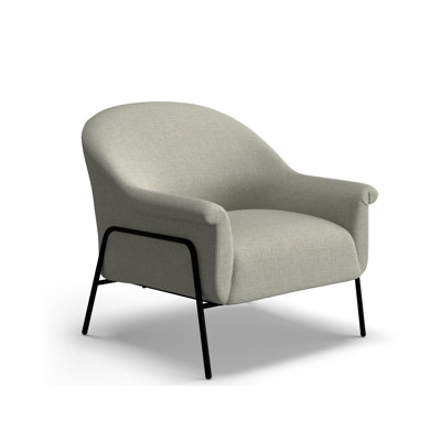 Accent Chair W/Black Metal Legs