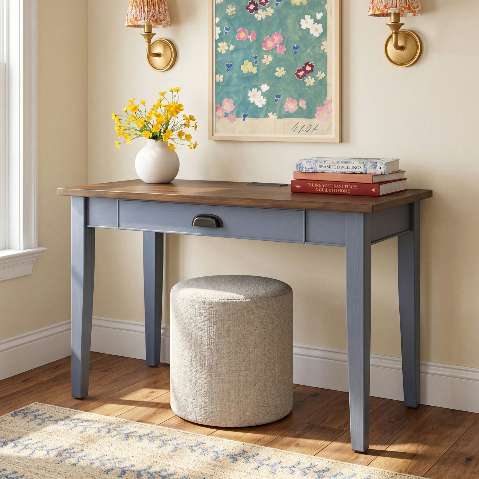 Vivienne Writing Desk, Blue