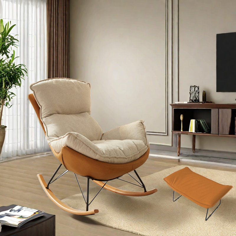 Chaise berçante haut de gamme, Orange