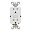 Leviton SmartlockPro 15 Amp 125 Volt Duplex Watthite GFCI Outlet 5-15R 1 Pack