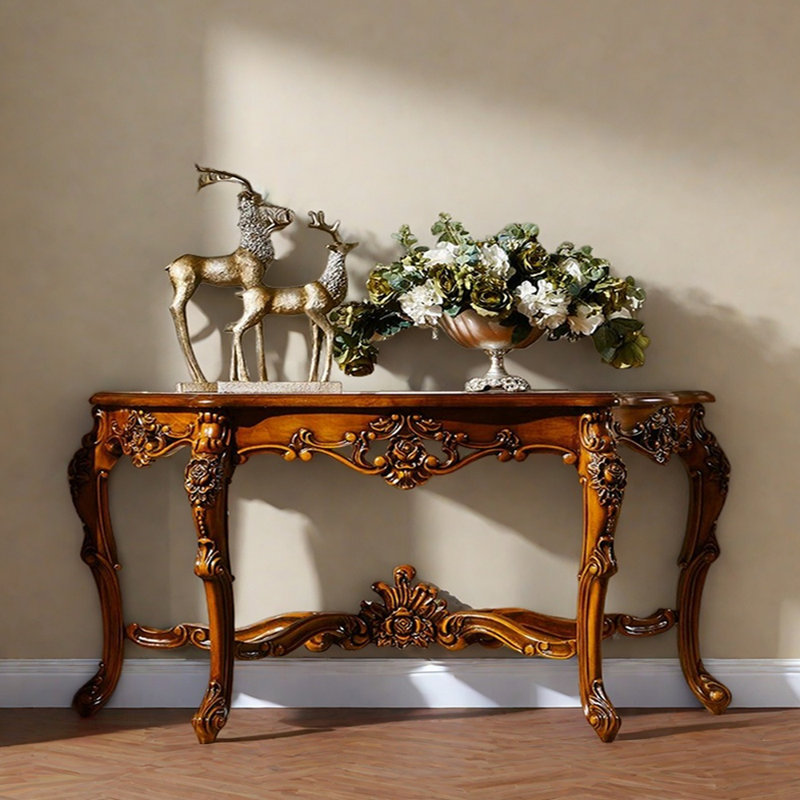 Console American, H 31,5 po x l 71,3 po x P 13,8 po, Marron foncé