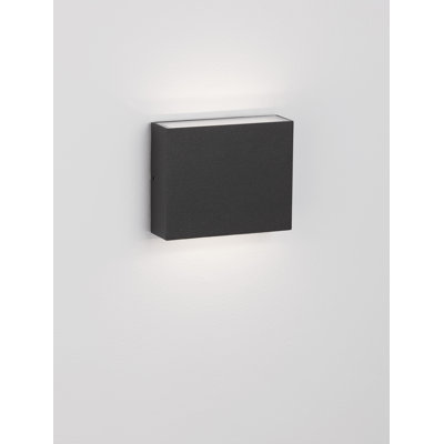 Black Integrated LED Outdoor Flush Mount