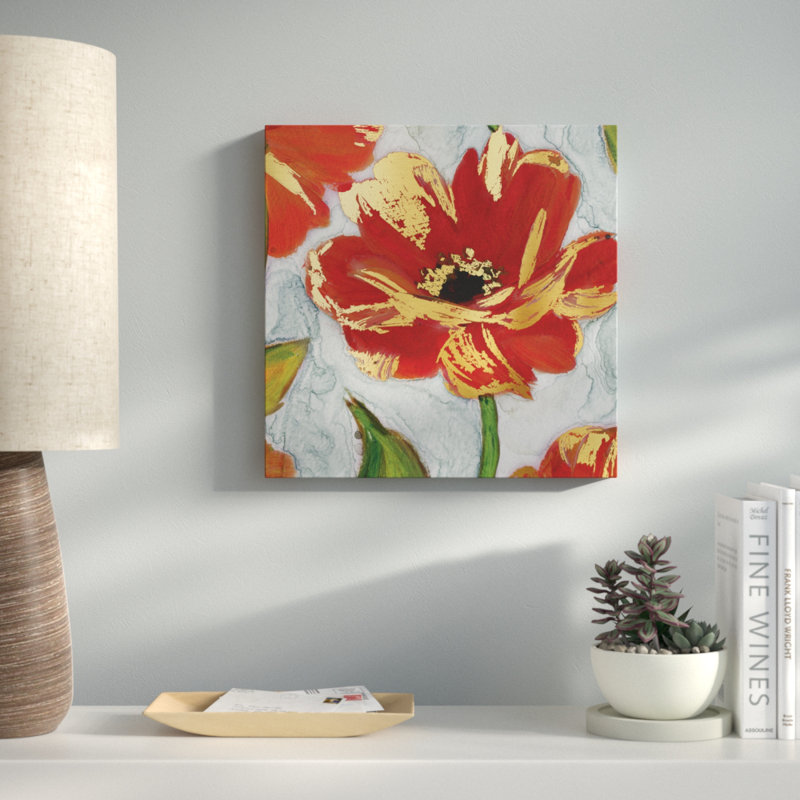 " Crimson Crush III ", 16" H x 16" W x 1.5" D