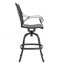 Tabouret pivotant en fonte d'aluminium