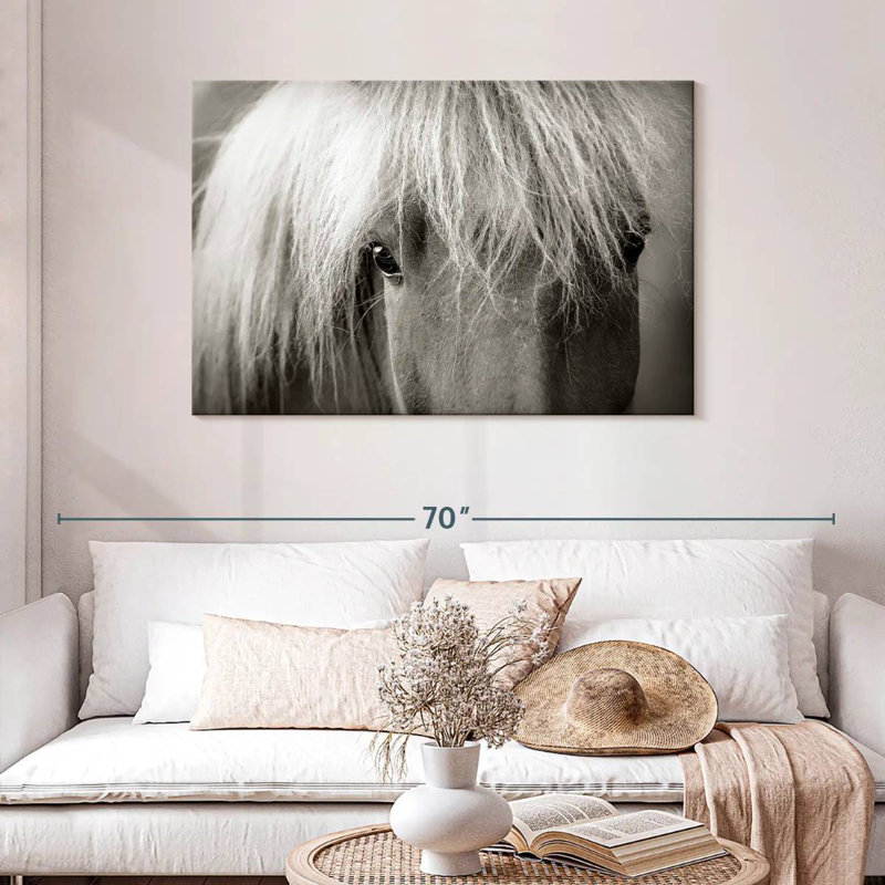 Brampt Icelandic Horse Up Close, 30" H x 45" W