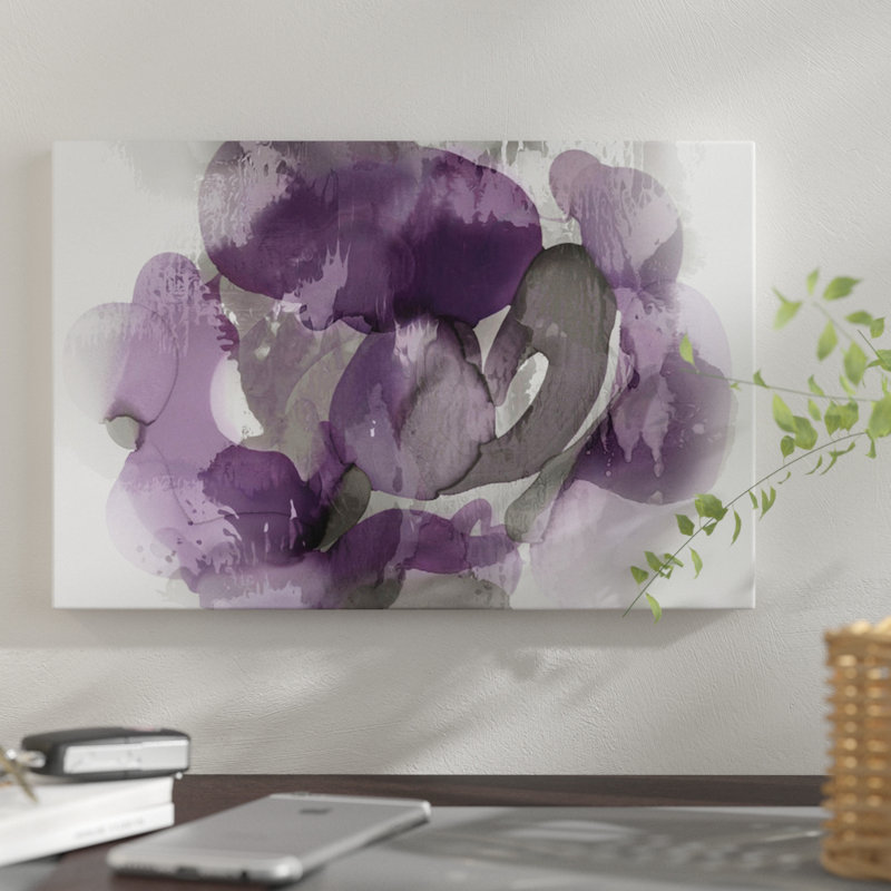 Amethyst Flow I by Kristina Jett - Wrapped Canvas Print, 12" H x 18" W x 1.5" D, Wrapped Canvas