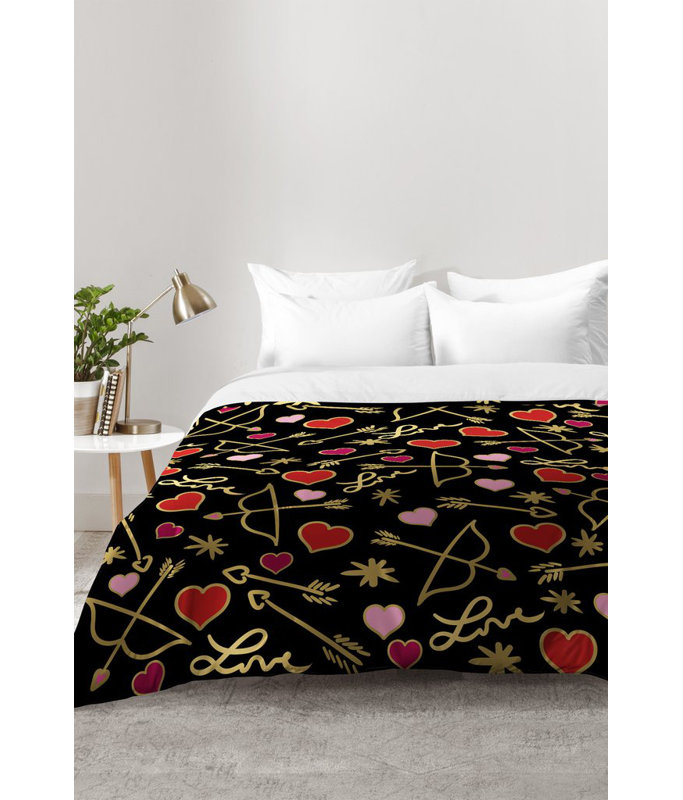 Ensemble d'édredon Cupid Love, Édredon double / grand + 2 taies décoratives sta