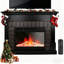 Meuble télé 50 po pour cheminée électrique en bois - Unité autoportante avec télécommande, flamme DEL réglable réaliste, chauffage double puissance 750 W / 1500 W pour une maison élégante et confortable-387294113