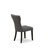 14-Pc Dining Table Set a Rectangular Table with a coffee Table and 12 Dark Gotham Grey Linen Fabric Dining Chair, Wire Brushed Black-251287436-263195130-263195131