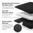 Southshore Fine Linens Vilano Oversized Quilt Set, Double-Brushed Microfiber Lightweight Quilted Bedding with Waffle Geometric Pattern and 2 King Pillow Shams, King/California King, Black-1001114989-1001114976