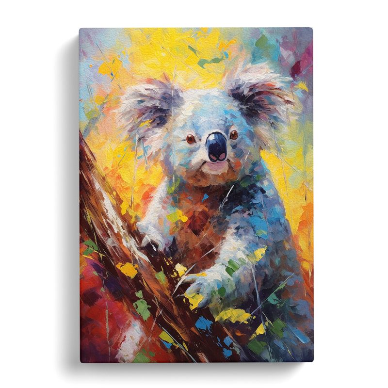 Koala Bear Impressionism - No Frame Print, 76cm H x 50cm W x 3cm D