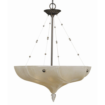 Luminaire suspendu bol 4 lumières unique Tipler
