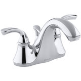 Forté Two-Handle 4 Inch Centerset Bathroom Faucet with Drain Assembly, 1.2 GPM