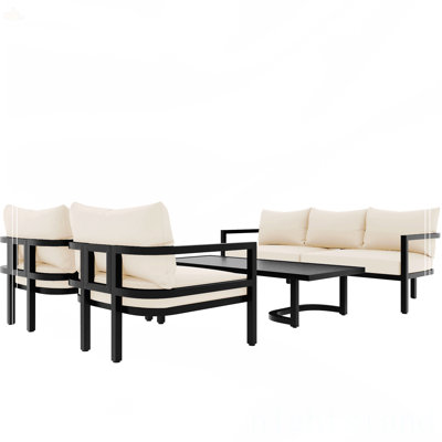 Multi-Person Outdoor Steel Sofa Set