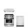 3 Piece Kitchen Package With 30" Freestanding Gas Range With Custom Handle And Knob Kit 30" Under Cabinet Range Hood 24" Built-in Fully Integrated Dishwasher