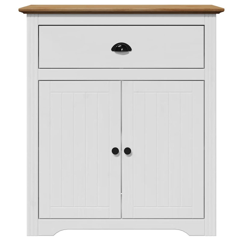 Accent Chest, White/Brown