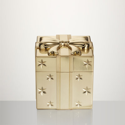 Present Box Golden Ornament