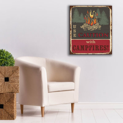 «Lodge Sign-f» par Jean Plout, art mural sur toile, 26 po x 30 po