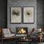 Art mural encadré, rétro, antique, classique pour chambre à coucher - 16 po x 24 po x 2 panneaux-1169919329-1169919331