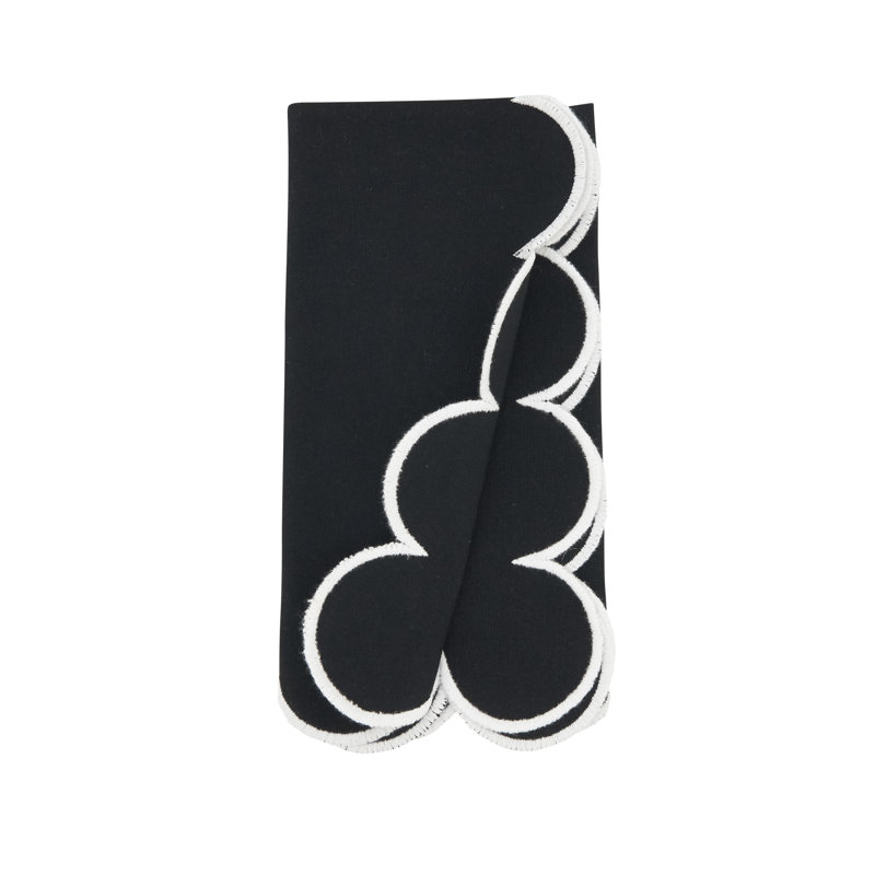 Paddock 100% Cotton Rectangle Napkin, Black