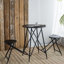 Table d'appoint et deux sièges escamotables