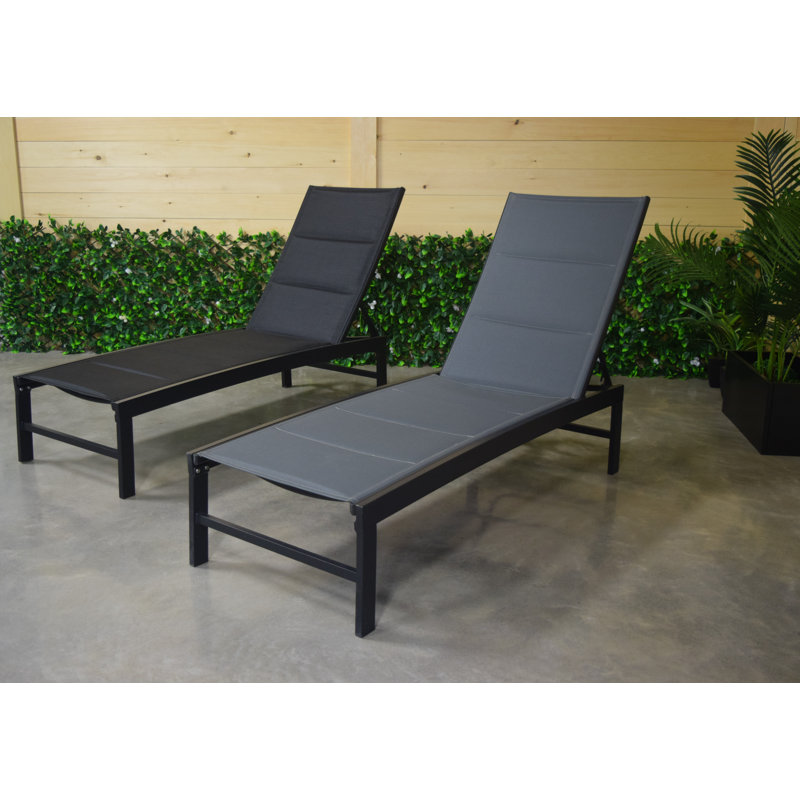 Chaise longue rembourrée simple