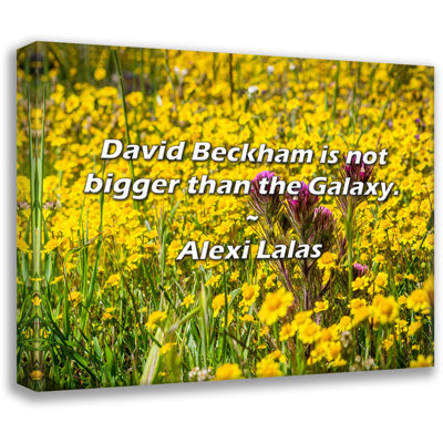 Alexi Lalas Quote: David Beckham is not bigger than the Galaxy.