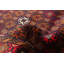 Tapis rouge en laine noué à la main de conception unique 2 pi 9 po x 4 pi 9 po One Age of a Kind Kind