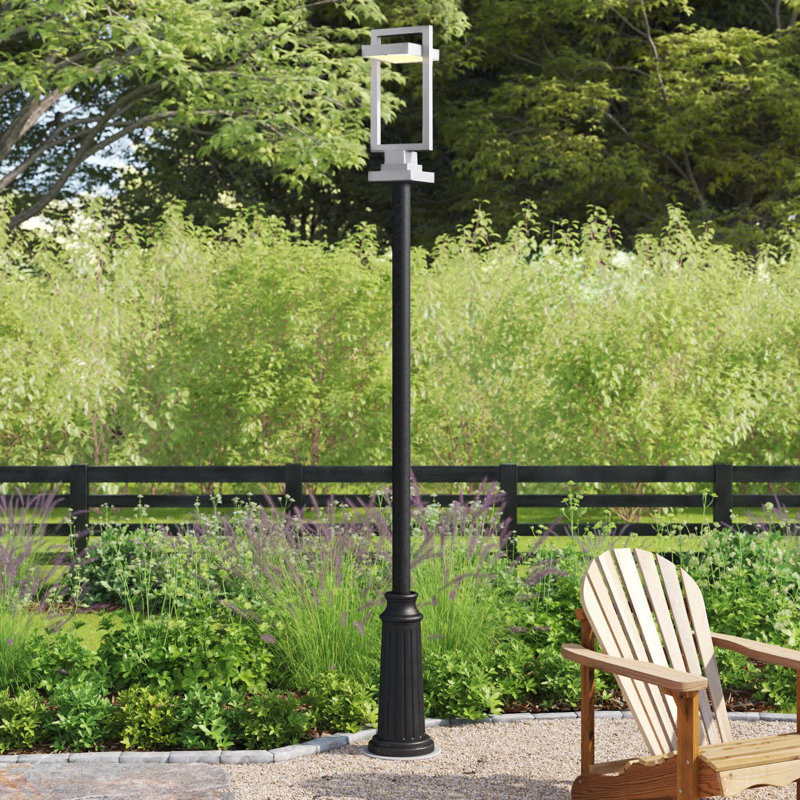 Giddens Frosted Pier Mount Light, Silver