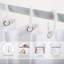 Mignon rideau de douche avec crochets