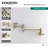 Kingston Brass Restoration Two-Handle 1-Hole Wall Mount Pot Filler Faucet-25361998