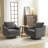 Chenille Living Room Swivel Barrel Accent Chair-1809112802