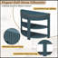 Console demi-lune avec tiroir et 2 tablettes-272522662
