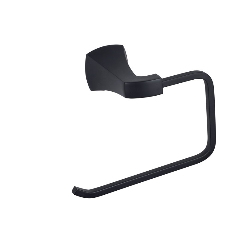 Cardania Towel Ring, Matte Black