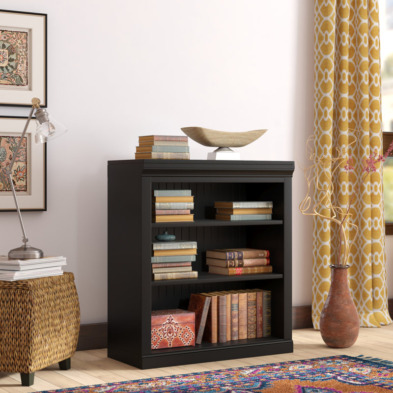 Coastal standard ouvert Bookcase, Noir, 36" H x 32" L x 14.25" D, Aucun