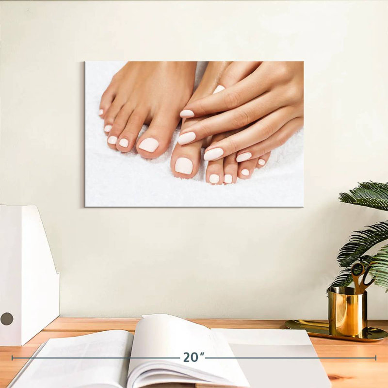 Shuttleworth Clean White Nails, 8" H x 12" W