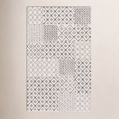 Hand-Tufted Geometric Wool Cotton Rug