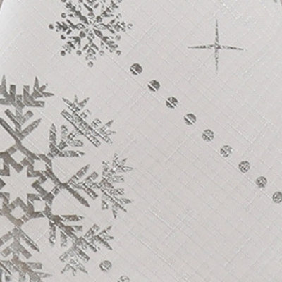 Kailahni Foil Wonderland Snowflake Holiday Fabric Tablecloth