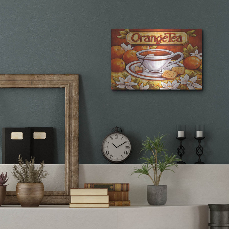 «Tea Time Orange Tea» par Cathy Horvath, H 12 po x l 16 po