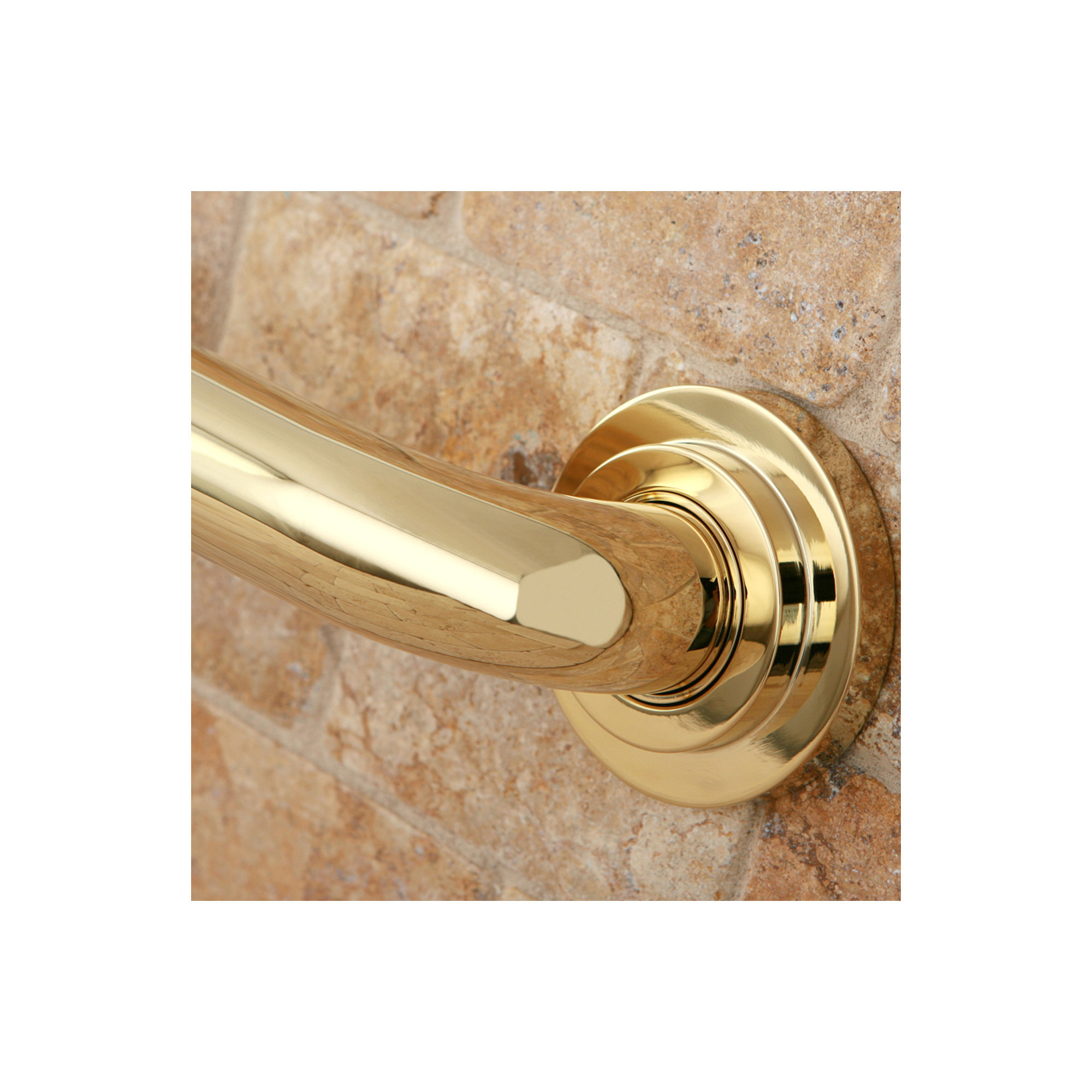 Kingston Brass Manhattan 1-1/4 Inch O.D Grab Bar, 36" W, Polished Brass