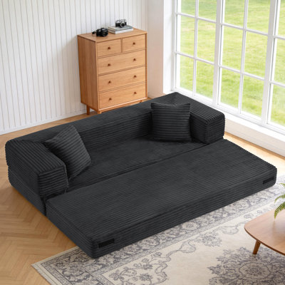 78" Convertible Compression Sofa Bed