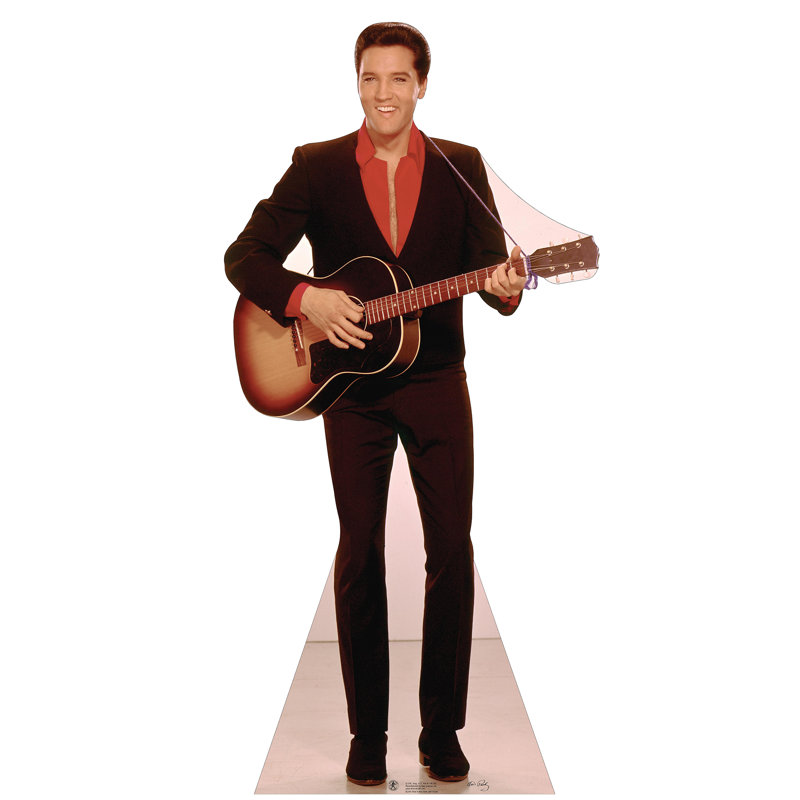 Life-Size Elvis Presley Cardboard Cutout with Guitar