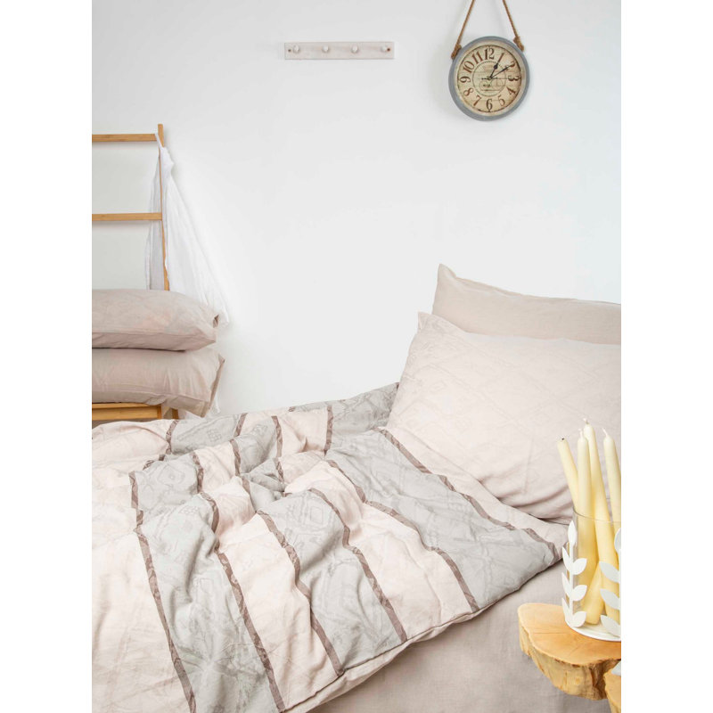 Cotton Striped Duvet Cover