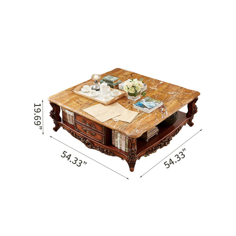 Table basse en marbre de style européen