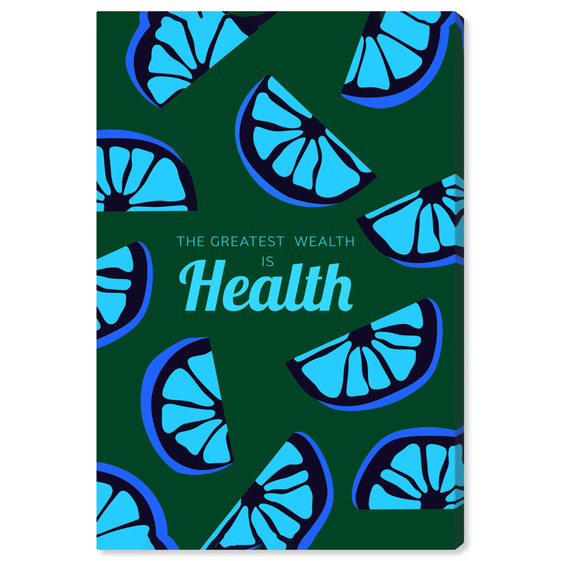 " Health Is A Treasure ", 30" H x20" W x 0.8" D