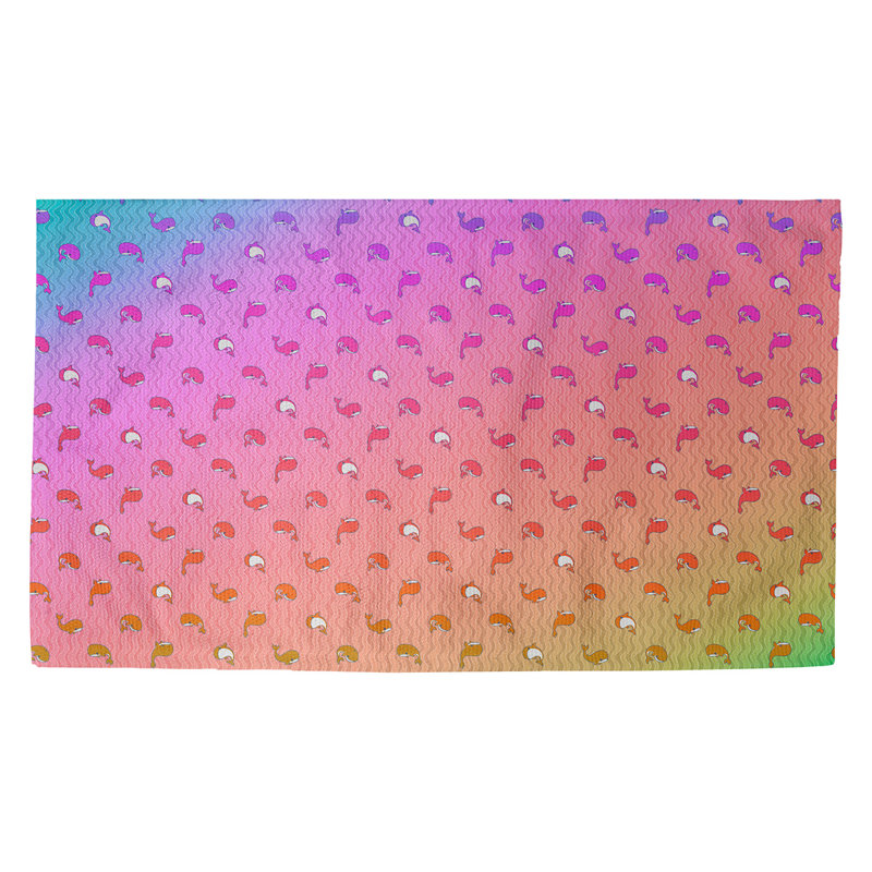 Tapis de porte intérieur anti-dérapant baleines Kitterman, Rectangle 3 pi 3 po x 5 pi 3 po
